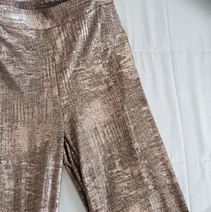 New NY & Company Gold Metallic Pants